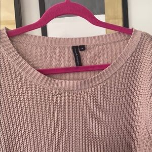 Light Weight Knitted Sweater Tied Back